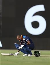 CANBERRA, AUSTRALIA - DECEMBER 02: Hardik Pandya of India looks on during game three of the One Day International series between Australia and India at Manuka Oval on December 02, 2020 in Canberra, Australia. (Photo by Ryan Pierse/Getty Images)