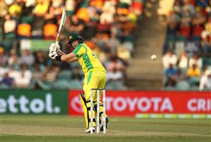 CANBERRA, AUSTRALIA - DECEMBER 02: Steve Smith of Australia is caught down the leg side from a delivery by Sharldul Thakur of India during game three of the One Day International series between Australia and India at Manuka Oval on December 02, 2020 in Canberra, Australia. (Photo by Ryan Pierse/Getty Images)
