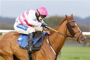 WINCANTON, ENGLAND - DECEMBER 03: Tom Scudamore riding River Bray clear the last to win The Use The racingtv.com Tracker Handicap Hurdle at Wincanton Racecourse on December 03, 2020 in Wincanton, England. Owners and a limited number of the public are allowed to attend the meeting due to the Coronavirus pandemic. (Photo by Alan Crowhurst/Getty Images)