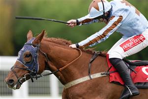 ESHER, ENGLAND - DECEMBER 04: Jamie Moore riding Darebin clear the last to win The Londesborough Handicap Chase at Sandown Park on December 04, 2020 in Esher, England. Owners and a limited number of the public are allowed to attend the meeting due to the Coronavirus pandemic. (Photo by Alan Crowhurst/Getty Images)
