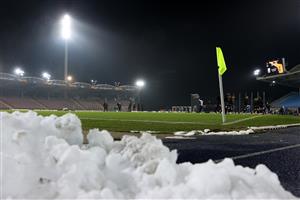 LINZ, AUSTRIA - DECEMBER 03: General view inside the stadium prior to the UEFA Europa League Group J stage match between LASK and Tottenham Hotspur at Linzer Stadion on December 03, 2020 in Linz, Austria. Sporting stadiums around Austria remain under strict restrictions due to the Coronavirus Pandemic as Government social distancing laws prohibit fans inside venues resulting in games being played behind closed doors. (Photo by Alexander Hassenstein/Getty Images)