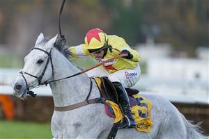 ESHER, ENGLAND - DECEMBER 05: Harry Skelton riding Politologue clear the last to win The Betfair Tingle Creek Chase at Sandown Park on December 05, 2020 in Esher, England. Owners and a limited number of the public are allowed to attend the meeting due to the Coronavirus pandemic. (Photo by Alan Crowhurst/Getty Images)