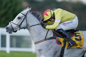 ESHER, ENGLAND - DECEMBER 05: Harry Skelton riding Politologue clear the last to win The Betfair Tingle Creek Chase at Sandown Park on December 05, 2020 in Esher, England. Owners and a limited number of the public are allowed to attend the meeting due to the Coronavirus pandemic. (Photo by Alan Crowhurst/Getty Images)