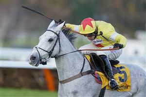 ESHER, ENGLAND - DECEMBER 05: Harry Skelton riding Politologue clear the last to win The Betfair Tingle Creek Chase at Sandown Park on December 05, 2020 in Esher, England. Owners and a limited number of the public are allowed to attend the meeting due to the Coronavirus pandemic. (Photo by Alan Crowhurst/Getty Images)