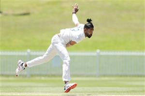 SYDNEY, AUSTRALIA - DECEMBER 07: Mohammed Siraj of India bowls during day two of the three-day tour match between Australia A and India A at Drummoyne Oval on December 07, 2020 in Sydney, Australia. (Photo by Mark Metcalfe/Getty Images)