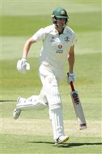 SYDNEY, AUSTRALIA - DECEMBER 07: Cameron Green of Australia A runs between wickets during day two of the three-day tour match between Australia A and India A at Drummoyne Oval on December 07, 2020 in Sydney, Australia. (Photo by Mark Metcalfe/Getty Images)