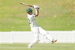 SYDNEY, AUSTRALIA - DECEMBER 07: Cameron Green of Australia A hits a six during day two of the three-day tour match between Australia A and India A at Drummoyne Oval on December 07, 2020 in Sydney, Australia. (Photo by Mark Metcalfe/Getty Images)