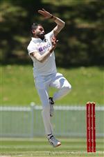 SYDNEY, AUSTRALIA - DECEMBER 07: Mohammed Siraj of India bowls during day two of the three-day tour match between Australia A and India A at Drummoyne Oval on December 07, 2020 in Sydney, Australia. (Photo by Mark Metcalfe/Getty Images)