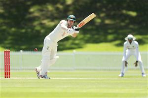 SYDNEY, AUSTRALIA - DECEMBER 07: Marcus Harris of Australia A bats during day two of the three-day tour match between Australia A and India A at Drummoyne Oval on December 07, 2020 in Sydney, Australia. (Photo by Mark Metcalfe/Getty Images)