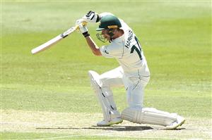 SYDNEY, AUSTRALIA - DECEMBER 07: Marcus Harris of Australia A bats during day two of the three-day tour match between Australia A and India A at Drummoyne Oval on December 07, 2020 in Sydney, Australia. (Photo by Mark Metcalfe/Getty Images)
