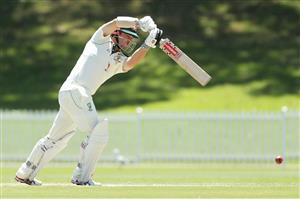 SYDNEY, AUSTRALIA - DECEMBER 07: Marcus Harris of Australia A bats during day two of the three-day tour match between Australia A and India A at Drummoyne Oval on December 07, 2020 in Sydney, Australia. (Photo by Mark Metcalfe/Getty Images)