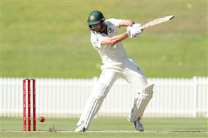 SYDNEY, AUSTRALIA - DECEMBER 07: Michael Neser of Australia A bats during day two of the three-day tour match between Australia A and India A at Drummoyne Oval on December 07, 2020 in Sydney, Australia. (Photo by Mark Metcalfe/Getty Images)