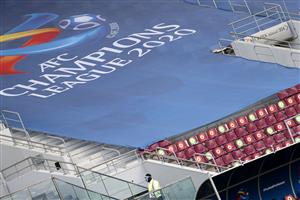 DOHA, QATAR - DECEMBER 07: General view of socially distanced seats inside the stadium before the AFC Champions League Round of 16 match between Vissel Kobe and Shanghai SIPG at the Khalifa International Stadium on December 7, 2020 in Doha, Qatar. (Photo by Mohamed Farag/Getty Images)