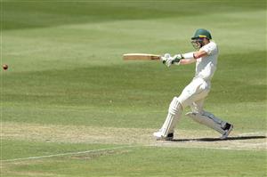 SYDNEY, AUSTRALIA - DECEMBER 07: Tim Paine of Australia A bats during day two of the three-day tour match between Australia A and India A at Drummoyne Oval on December 07, 2020 in Sydney, Australia. (Photo by Mark Metcalfe/Getty Images)