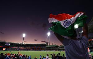 SYDNEY, AUSTRALIA - DECEMBER 08: A general view during game three of the Twenty20 International series between Australia and India at Sydney Cricket Ground on December 08, 2020 in Sydney, Australia. (Photo by Ryan Pierse/Getty Images)