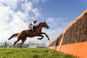 FONTWELL, ENGLAND - DECEMBER 08: Jamie Moore riding Nassalam clear the last to win The One More For The Moore's Juvenile Hurdle at Fontwell Park Racecourse on December 08, 2020 in Fontwell, England. (Photo by Alan Crowhurst/Getty Images)