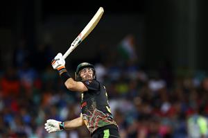 SYDNEY, AUSTRALIA - DECEMBER 08: Glenn Maxwell of Australia bats during game three of the Twenty20 International series between Australia and India at Sydney Cricket Ground on December 08, 2020 in Sydney, Australia. (Photo by Cameron Spencer/Getty Images)