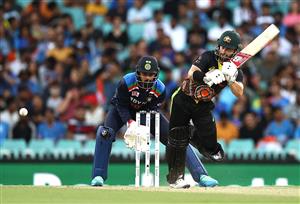 SYDNEY, AUSTRALIA - DECEMBER 08: Matthew Wade of Australia bats during game three of the Twenty20 International series between Australia and India at Sydney Cricket Ground on December 08, 2020 in Sydney, Australia. (Photo by Ryan Pierse/Getty Images)