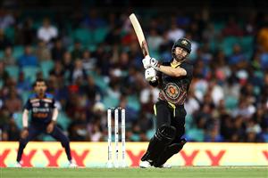 SYDNEY, AUSTRALIA - DECEMBER 08: Matthew Wade of Australia bats during game three of the Twenty20 International series between Australia and India at Sydney Cricket Ground on December 08, 2020 in Sydney, Australia. (Photo by Cameron Spencer/Getty Images)