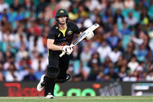 SYDNEY, AUSTRALIA - DECEMBER 08: Steve Smith of Australia bats during game three of the Twenty20 International series between Australia and India at Sydney Cricket Ground on December 08, 2020 in Sydney, Australia. (Photo by Cameron Spencer/Getty Images)