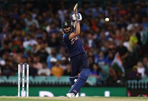 SYDNEY, AUSTRALIA - DECEMBER 08: Virat Kohli of India bats during game three of the Twenty20 International series between Australia and India at Sydney Cricket Ground on December 08, 2020 in Sydney, Australia. (Photo by Ryan Pierse/Getty Images)