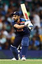 SYDNEY, AUSTRALIA - DECEMBER 08: Virat Kohli of India bats during game three of the Twenty20 International series between Australia and India at Sydney Cricket Ground on December 08, 2020 in Sydney, Australia. (Photo by Cameron Spencer/Getty Images)