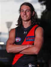 MELBOURNE, AUSTRALIA - DECEMBER 09: Archie Perkins poses for a photograph during the NAB AFL Draft on December 09, 2020 in Melbourne, Australia. (Photo by Michael Willson/AFL Photos via Getty Images)