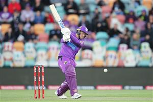 HOBART, AUSTRALIA - DECEMBER 10: Colin Ingram of the Hurricanes bats during the Big Bash League match between the Hobart Hurricanes and Sydney Sixers at Blundstone Arena, on December 10, 2020, in Hobart, Australia. (Photo by Matt King/Getty Images)
