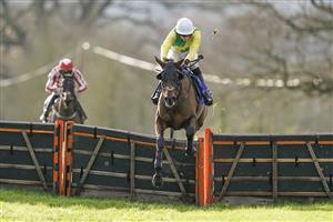 TAUNTON, ENGLAND - DECEMBER 10: Fergus Gillard riding Paricolor clear the last to win The Kings College Taunton Selling Hurdle at Taunton Racecourse on December 10, 2020 in Taunton, England. Owners and a limited number of the public are allowed to attend the meeting due to the Coronavirus pandemic. (Photo by Alan Crowhurst/Getty Images)