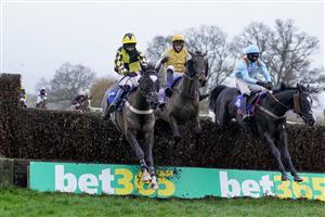 TAUNTON, ENGLAND - DECEMBER 10: Tom O'Brien riding Master Work (C) clear the last to win The bluQube Handicap Chase at Taunton Racecourse on December 10, 2020 in Taunton, England. Owners and a limited number of the public are allowed to attend the meeting due to the Coronavirus pandemic. (Photo by Alan Crowhurst/Getty Images)