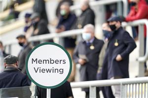 CHELTENHAM, ENGLAND - DECEMBER 11: Members of Cheltenham take up their position to watch the action at Cheltenham Racecourse on December 11, 2020 in Cheltenham, England. Owners and a limited number of the public are allowed to attend the meeting due to the Coronavirus pandemic. (Photo by Alan Crowhurst/Getty Images)