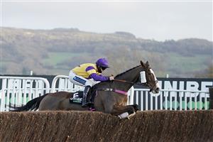 CHELTENHAM, ENGLAND - DECEMBER 11: Richard Patrick riding Storm Control clear the last to win The Unibet Handicap Chase at Cheltenham Racecourse on December 11, 2020 in Cheltenham, England. Owners and a limited number of the public are allowed to attend the meeting due to the Coronavirus pandemic. (Photo by Alan Crowhurst/Getty Images)