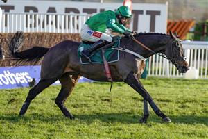 CHELTENHAM, ENGLAND - DECEMBER 12: Daryl Jacob riding Fusil Raffles clear the last to win The Jockey Club Cheltenham And SW Syndicate Novices' Chase at Cheltenham Racecourse on December 12, 2020 in Cheltenham, England. Owners and a limited number of the public are allowed to attend the meeting due to the Coronavirus pandemic. (Photo by Alan Crowhurst/Getty Images)