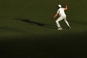 SYDNEY, AUSTRALIA - DECEMBER 13: Mohammed Siraj of India
fields during day three of the Tour Match between Australia A and India at Sydney Cricket Ground on December 13, 2020 in Sydney, Australia. (Photo by Brendon Thorne/Getty Images)