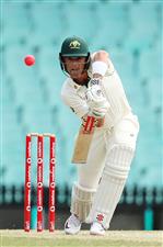 SYDNEY, AUSTRALIA - DECEMBER 13: Ben McDermott of Australia A bats during day three of the Tour Match between Australia A and India at Sydney Cricket Ground on December 13, 2020 in Sydney, Australia. (Photo by Brendon Thorne/Getty Images)