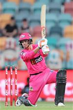 HOBART, AUSTRALIA - DECEMBER 13: Josh Philippe of the Sixers bats during the Big Bash League match between the Sydney Sixers and the Melbourne Renegades at Blundstone Arena, on December 13, 2020, in Hobart, Australia. (Photo by Matt King/Getty Images)