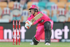 HOBART, AUSTRALIA - DECEMBER 13: Josh Philippe of the Sixers bats during the Big Bash League match between the Sydney Sixers and the Melbourne Renegades at Blundstone Arena, on December 13, 2020, in Hobart, Australia. (Photo by Matt King/Getty Images)