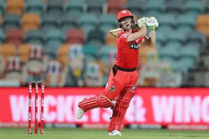 HOBART, AUSTRALIA - DECEMBER 13: Sam Harper of the Renegades bats during the Big Bash League match between the Sydney Sixers and the Melbourne Renegades at Blundstone Arena, on December 13, 2020, in Hobart, Australia. (Photo by Matt King/Getty Images)