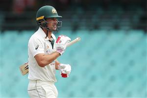 SYDNEY, AUSTRALIA - DECEMBER 13: Joe Burns of Australia A walks from the field after being dismissed by Mohammed Shami of India during day three of the Tour Match between Australia A and India at Sydney Cricket Ground on December 13, 2020 in Sydney, Australia. (Photo by Brendon Thorne/Getty Images)