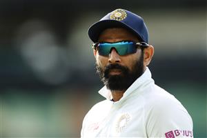 SYDNEY, AUSTRALIA - DECEMBER 13: Mohammed Shami of India looks on during day three of the Tour Match between Australia A and India at Sydney Cricket Ground on December 13, 2020 in Sydney, Australia. (Photo by Brendon Thorne/Getty Images)