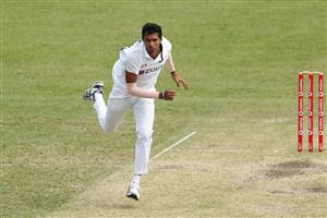 SYDNEY, AUSTRALIA - DECEMBER 13: Navdeep Saini of India bowls during day three of the Tour Match between Australia A and India at Sydney Cricket Ground on December 13, 2020 in Sydney, Australia. (Photo by Brendon Thorne/Getty Images)