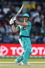 CANBERRA, AUSTRALIA - DECEMBER 14: Sam Heazlett of the Heat
bats during the Big Bash League match between the Sydney Thunder and the Brisbane Heat at Manuka Oval, on December 14, 2020, in Canberra, Australia. (Photo by Brendon Thorne/Getty Images)