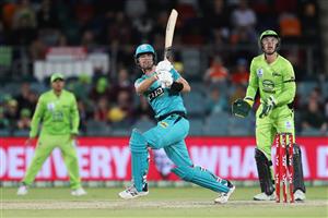 CANBERRA, AUSTRALIA - DECEMBER 14: Jack Wildermuth of the Heat bats during the Big Bash League match between the Sydney Thunder and the Brisbane Heat at Manuka Oval, on December 14, 2020, in Canberra, Australia. (Photo by Brendon Thorne/Getty Images)