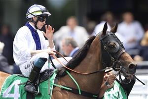 SYDNEY, AUSTRALIA - DECEMBER 12: Robbie Dolan on Crackneck returns to scale after winning race 2 the Farewell Pat Webster Highway Class 3 Plate during Sydney Racing at Royal Randwick on November 28, 2020 in Sydney, Australia. (Photo by Mark Evans/Getty Images)