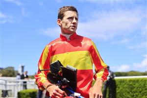 SYDNEY, AUSTRALIA - DECEMBER 12: Jason Collett looks on after winning race 4 the De Bortoli Wines Christmas Cup with Significance during Sydney Racing at Royal Randwick Racecourse on December 12, 2020 in Sydney, Australia. (Photo by Mark Evans/Getty Images)