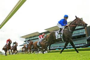 SYDNEY, AUSTRALIA - NOVEMBER 28: Rachel King on Athiri wins race 7 the Quincy Seltzer Razor Sharp Handicap during Sydney Racing at Royal Randwick Racecourse on December 12, 2020 in Sydney, Australia. (Photo by Mark Evans/Getty Images)