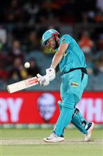 CANBERRA, AUSTRALIA - DECEMBER 14: Chris Lynn of the Heat
bats during the Big Bash League match between the Sydney Thunder and the Brisbane Heat at Manuka Oval, on December 14, 2020, in Canberra, Australia. (Photo by Brendon Thorne/Getty Images)