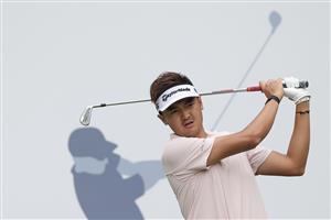 SHENZHEN, CHINA - DECEMBER 12: Liu Yanwei of China in action during the third round of Volvo China Open 2020 at Genzon Golf Club on December 12, 2020 in Shenzhen, China. (Photo by Lintao Zhang/Getty Images)