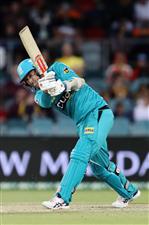 CANBERRA, AUSTRALIA - DECEMBER 14: Tom Cooper of the Heat
bats during the Big Bash League match between the Sydney Thunder and the Brisbane Heat at Manuka Oval, on December 14, 2020, in Canberra, Australia. (Photo by Brendon Thorne/Getty Images)