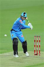 LAUNCESTON, AUSTRALIA - DECEMBER 15: Alex Carey of the Strikers bats during the Big Bash League match between Hobart Hurricanes and Adelaide Strikers at University of Tasmania Stadium, on December 15, 2020, in Launceston, Australia. (Photo by Matt King/Getty Images)